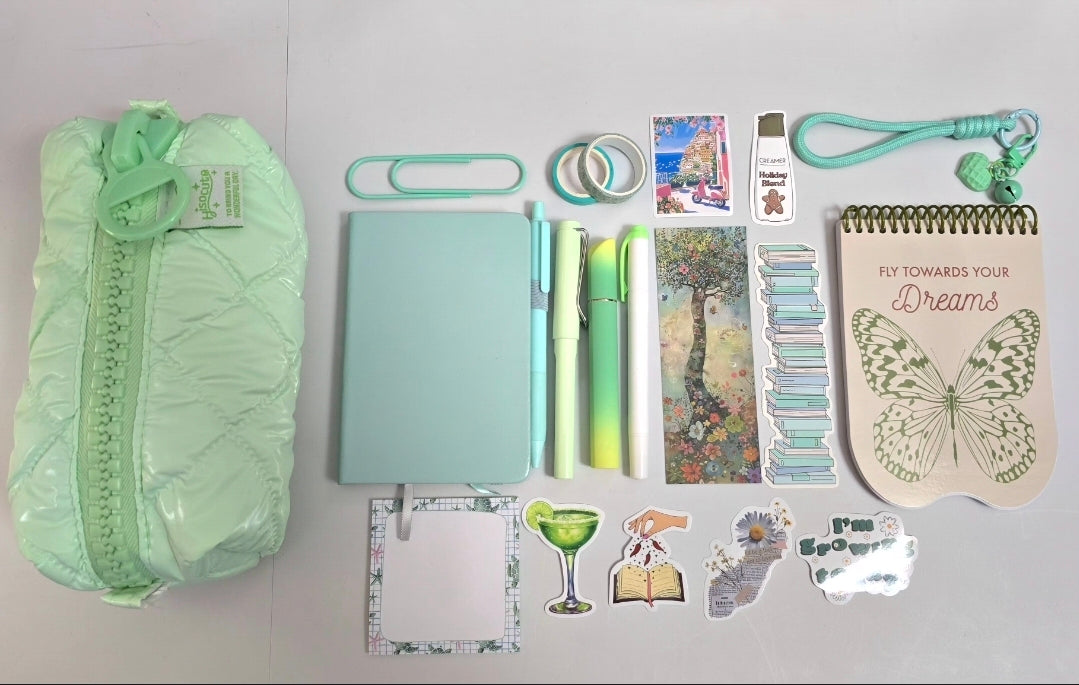Fluffy Pouch Bundle – Green (Fresh Vibes)
