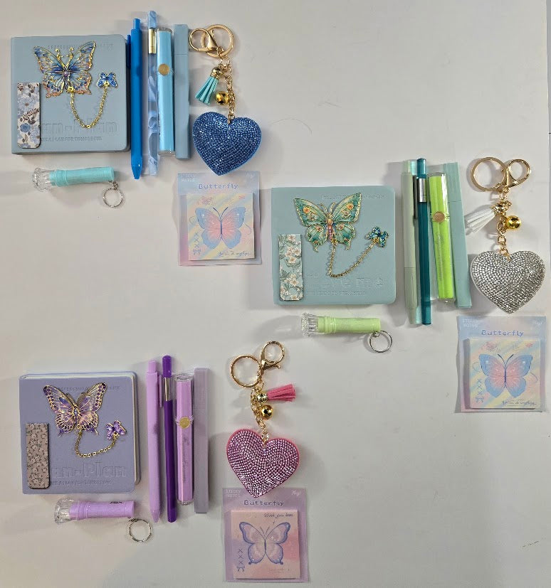 Pocket Purse Bundle Gift Set in blue, green, and purple colorways