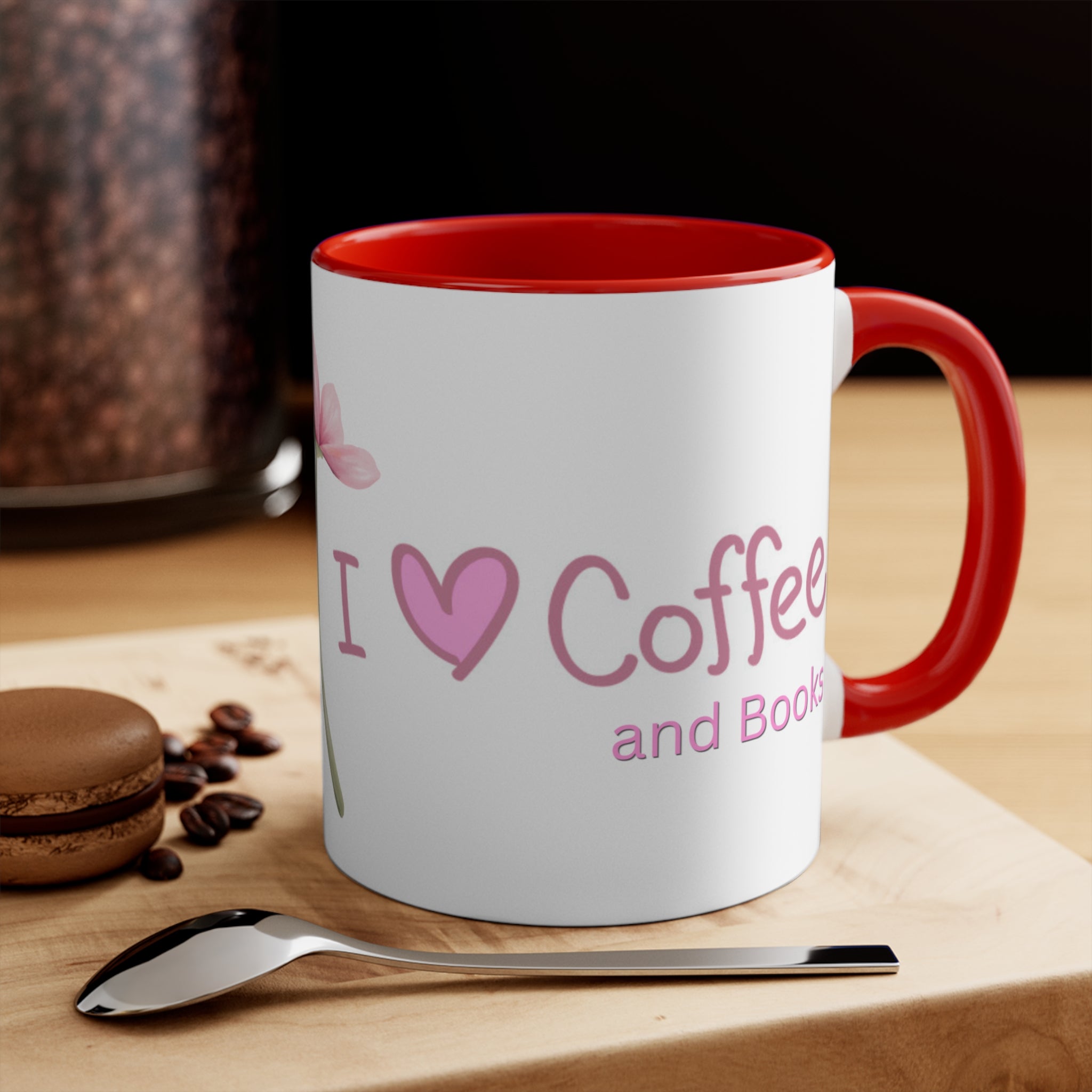 I love Coffee and Books - Pink