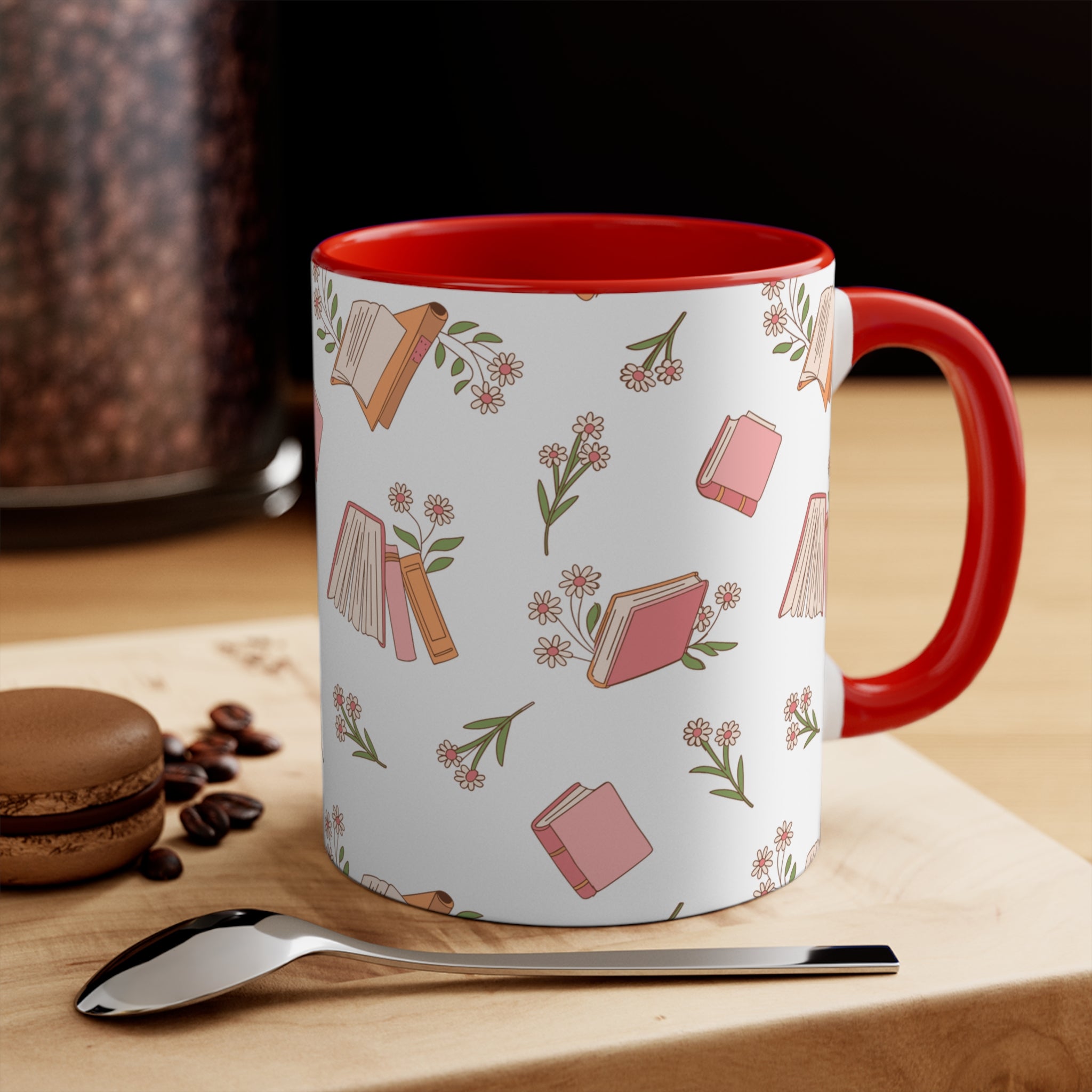 Books and Flowers Mug