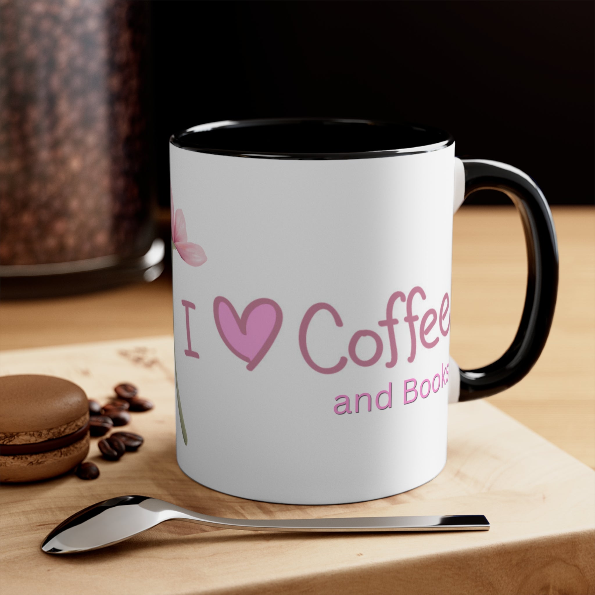 I love Coffee and Books - Pink