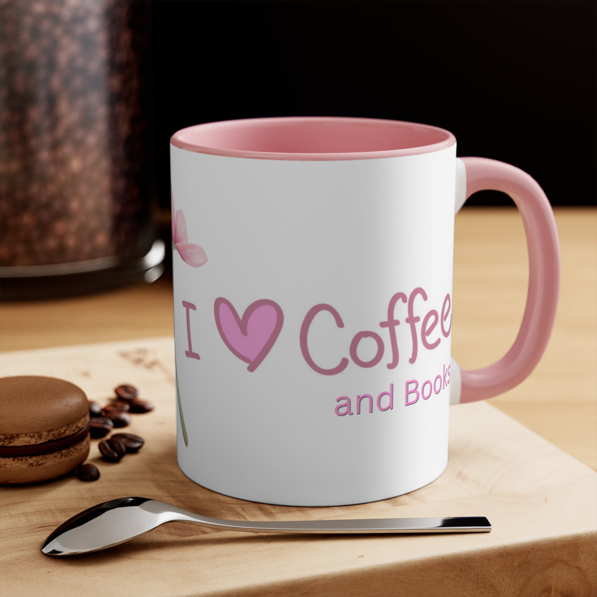 I love Coffee and Books - Pink