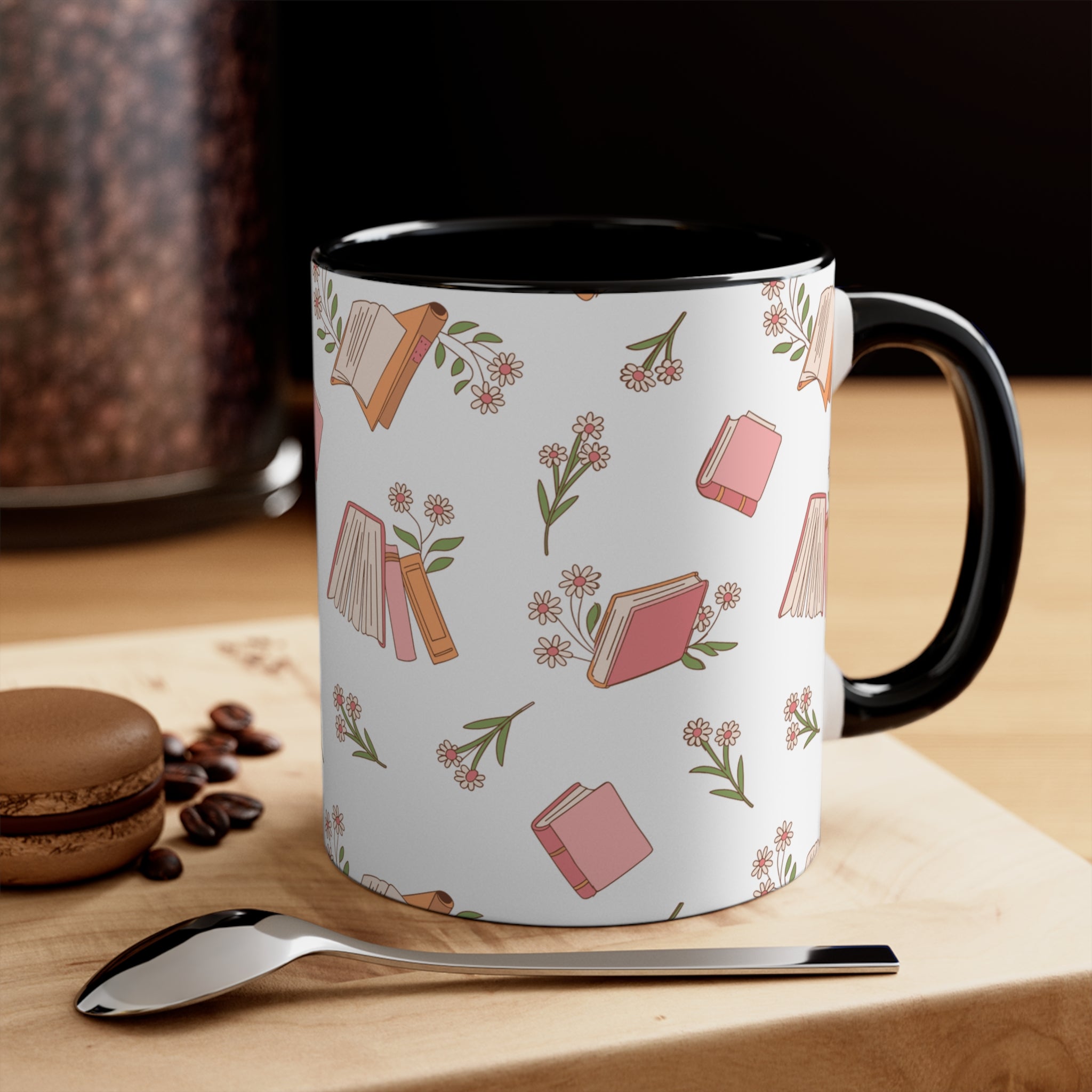 Books and Flowers Mug