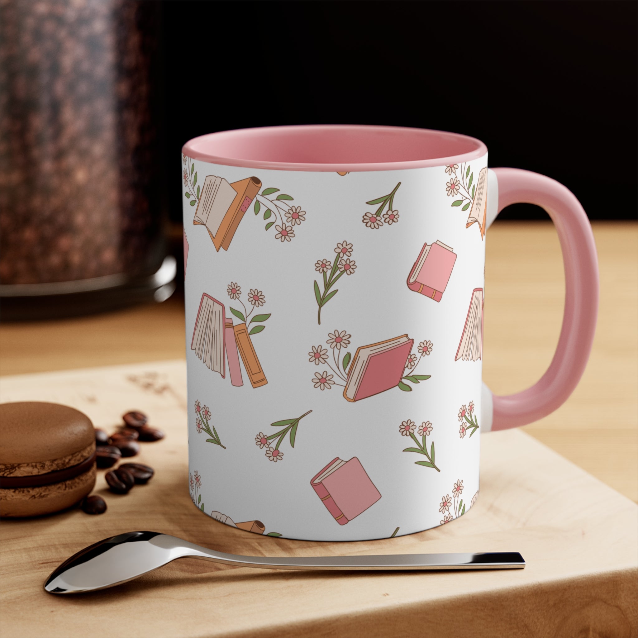Books and Flowers Mug