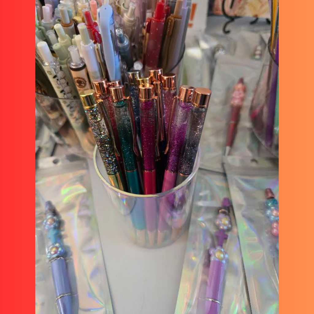 Glitter Metal Pens